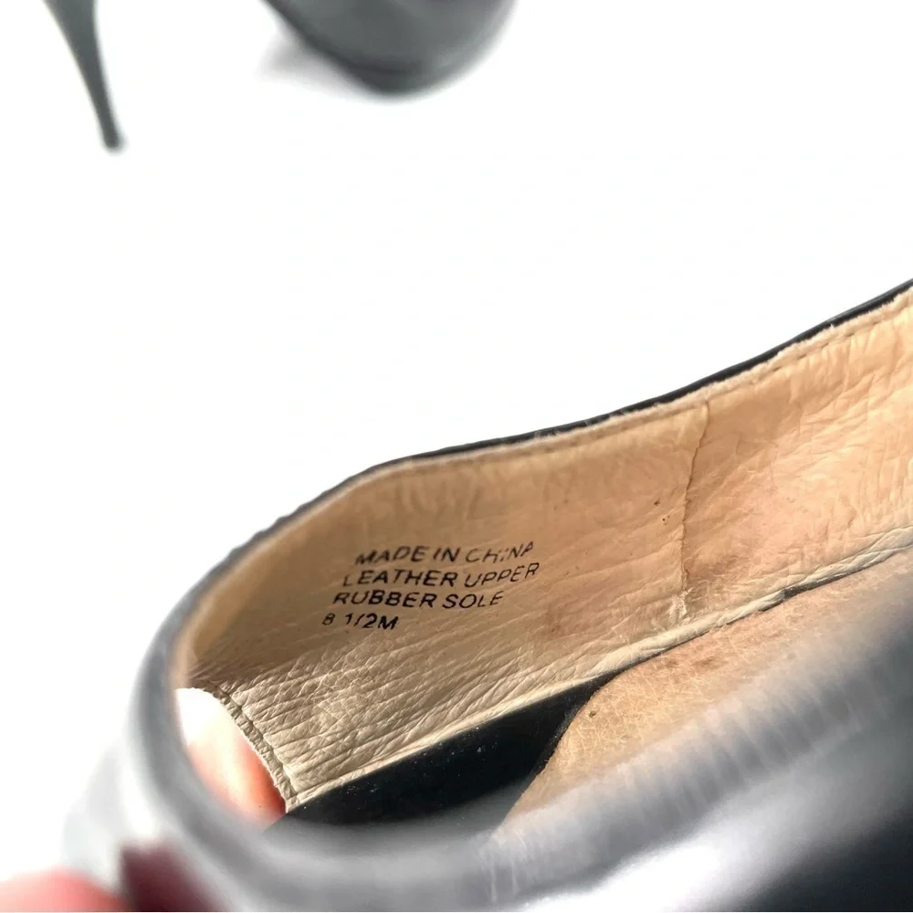 Michael Michael Kors MK York Platform Peep-Toe Patent Leather Heel